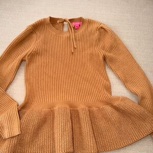 Lilly Pulitzer Tan Knit Kids Dress
